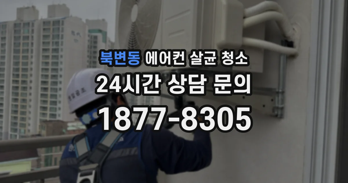북변동 에어컨 살균 청소