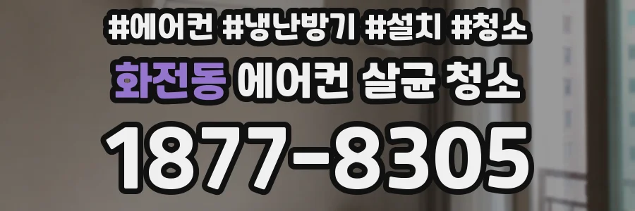 화전동 에어컨 살균 청소