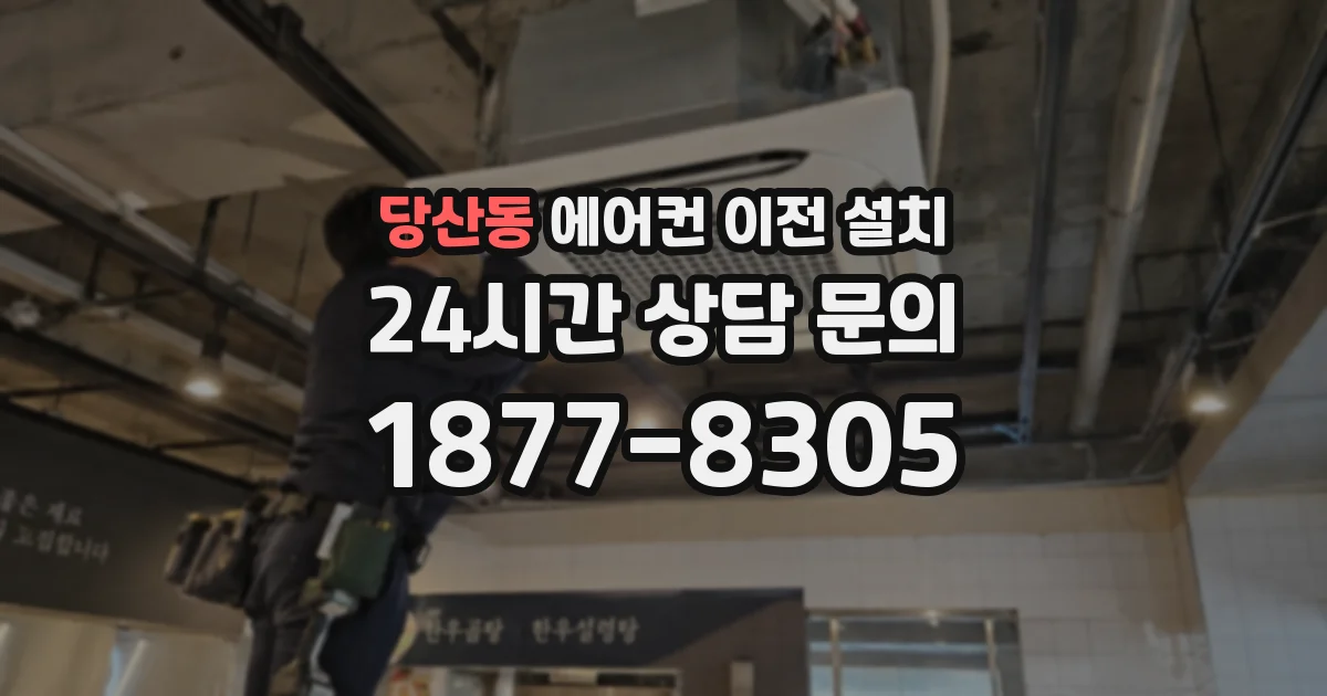 당산동 에어컨 이전 설치