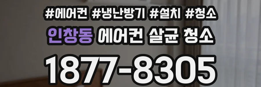인창동 에어컨 살균 청소
