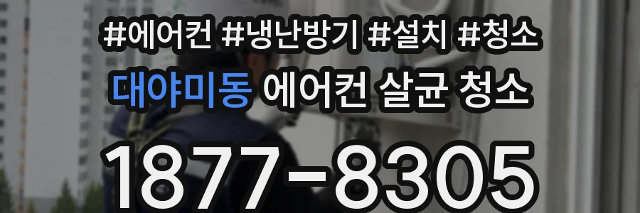 대야미동 에어컨 살균 청소