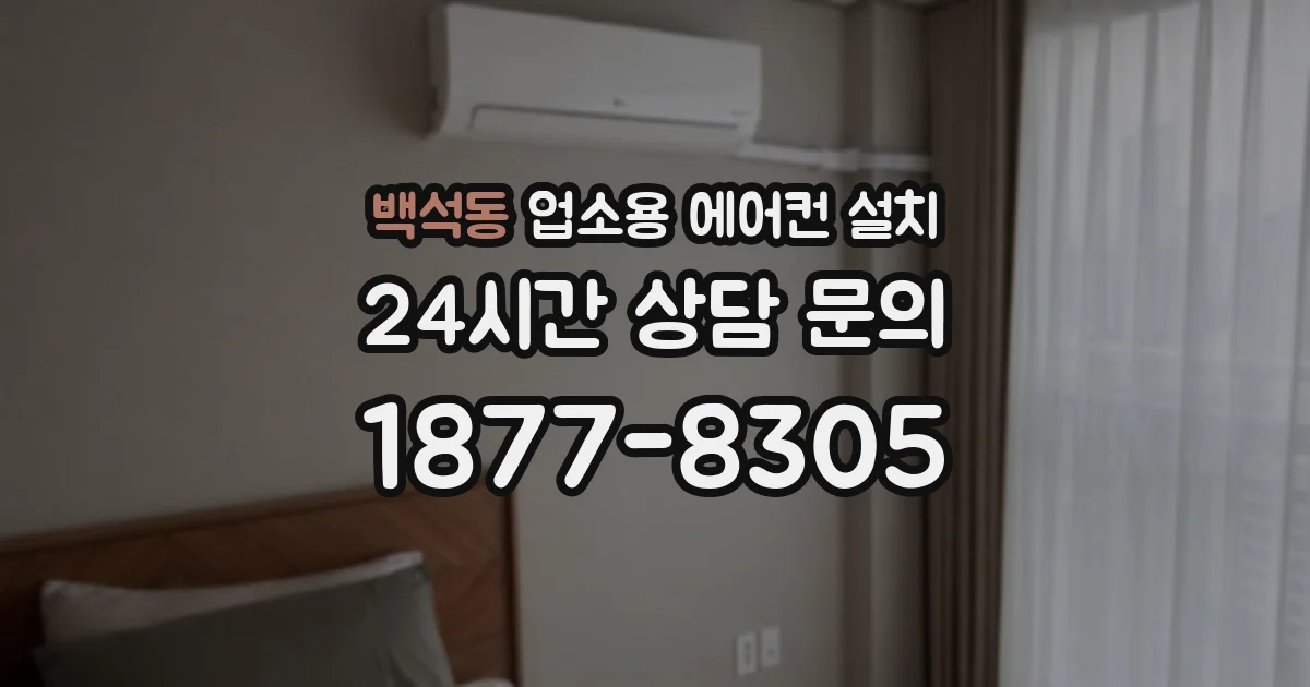 백석동 업소용 에어컨 설치