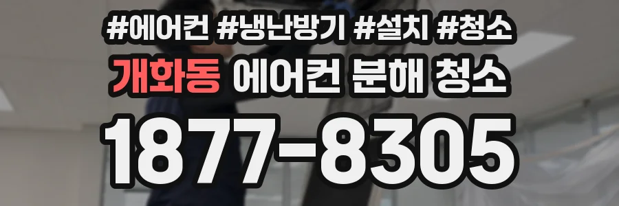 개화동 에어컨 분해 청소