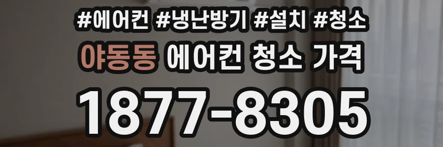 야동동 에어컨 청소 가격