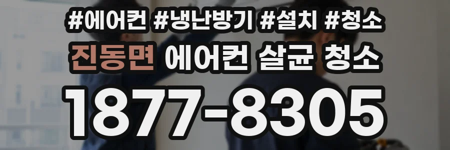 진동면 에어컨 살균 청소
