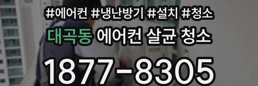 대곡동 에어컨 살균 청소