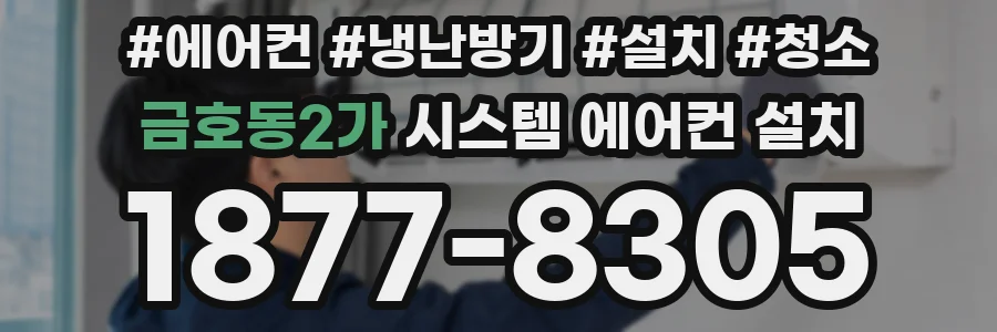 금호동2가 시스템 에어컨 설치