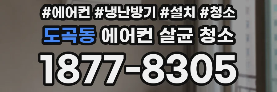 도곡동 에어컨 살균 청소
