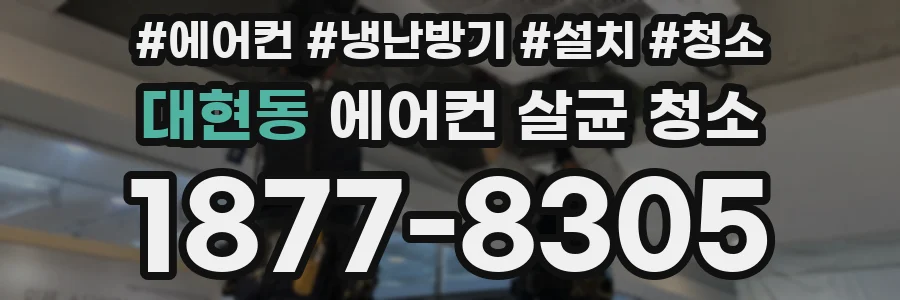 대현동 에어컨 살균 청소