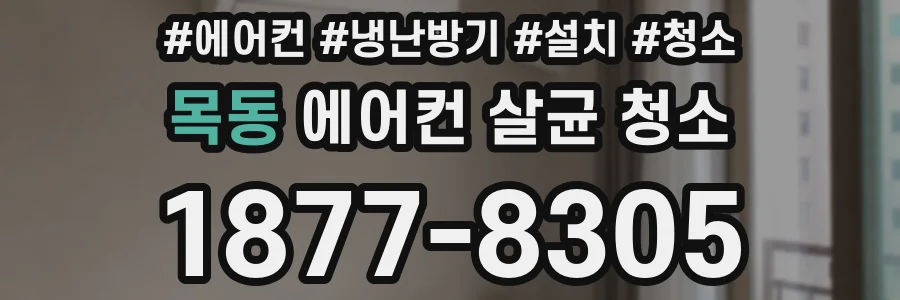 목동 에어컨 살균 청소