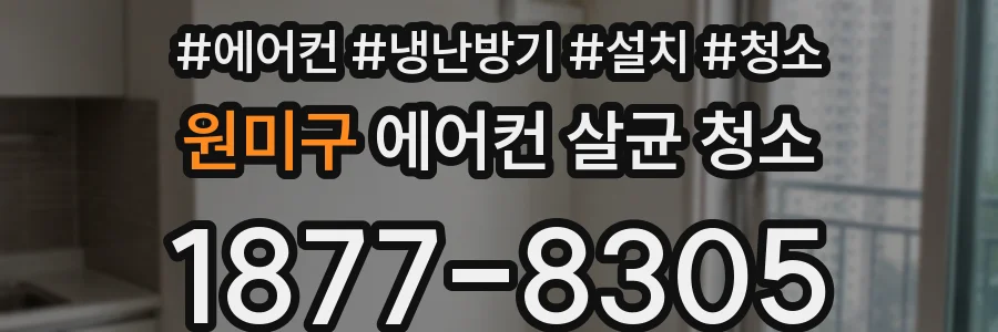 원미구 에어컨 살균 청소