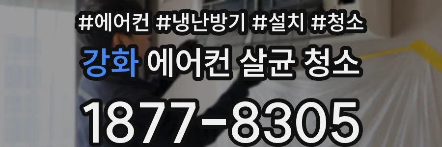 강화 에어컨 살균 청소