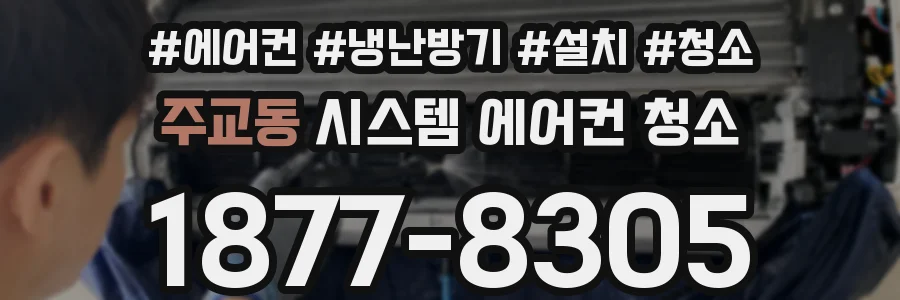 주교동 시스템 에어컨 청소