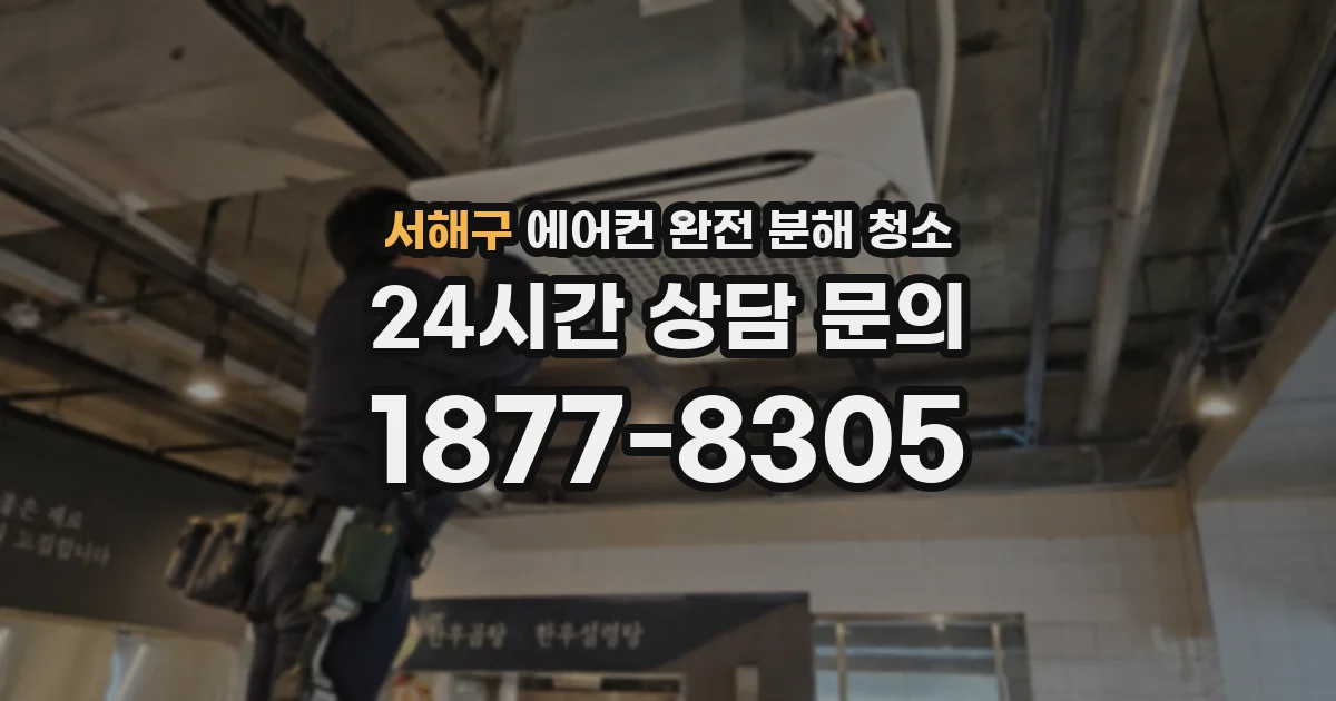 서해구 에어컨 완전 분해 청소