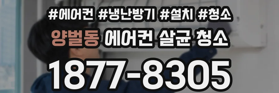 양벌동 에어컨 살균 청소