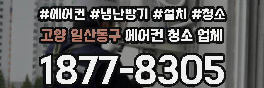 고양 일산동구 에어컨 청소 업체