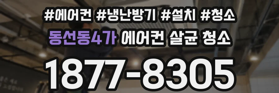 동선동4가 에어컨 살균 청소