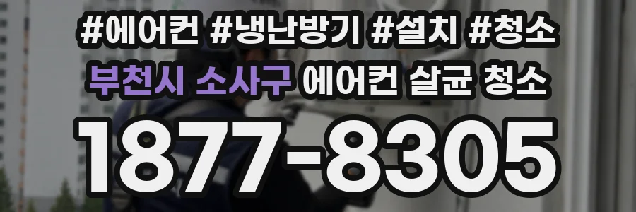 부천시 소사구 에어컨 살균 청소