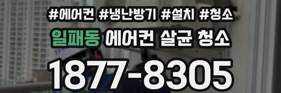 일패동 에어컨 살균 청소