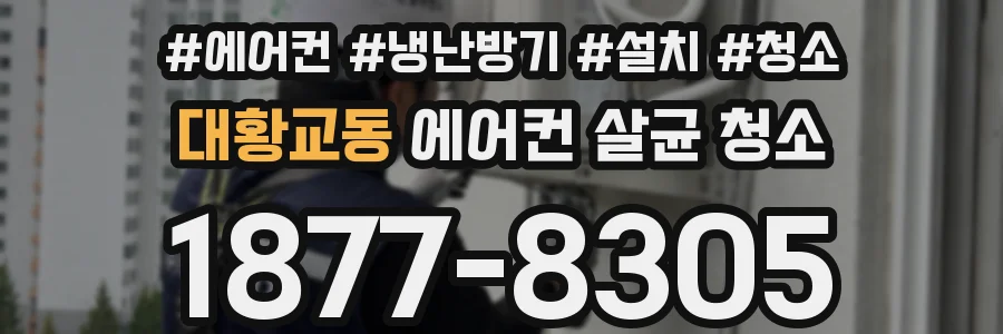 대황교동 에어컨 살균 청소
