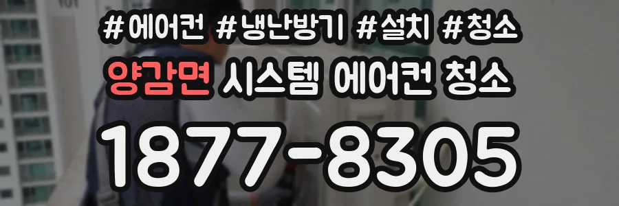 양감면 시스템 에어컨 청소