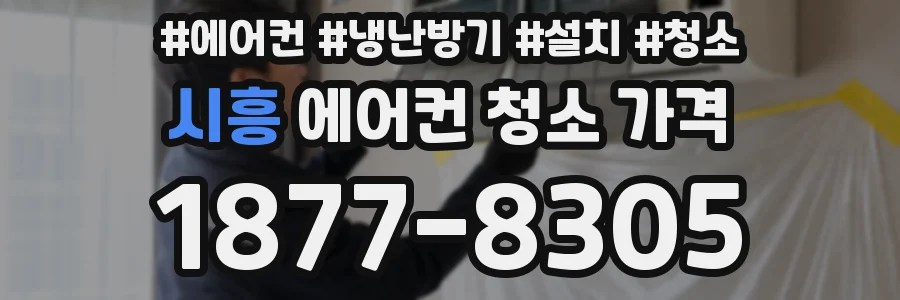 시흥 에어컨 청소 가격