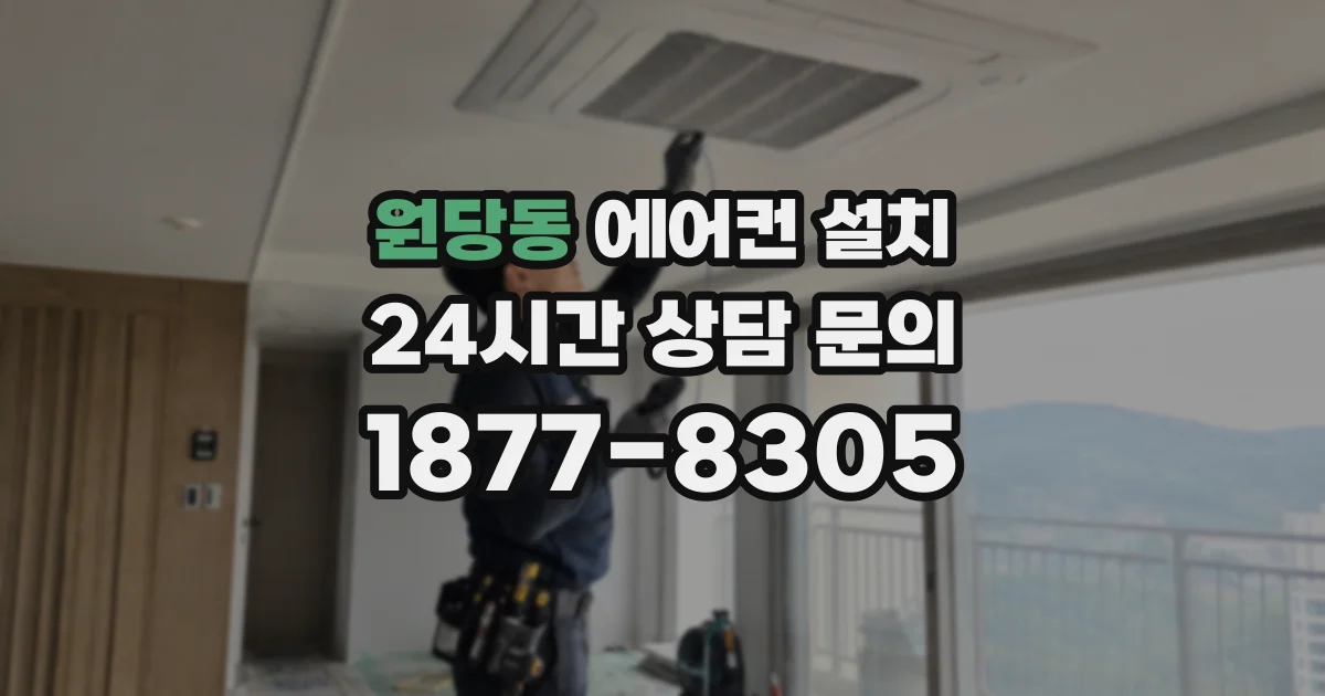 원당동 에어컨 설치