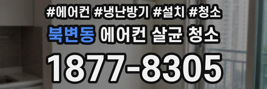 북변동 에어컨 살균 청소