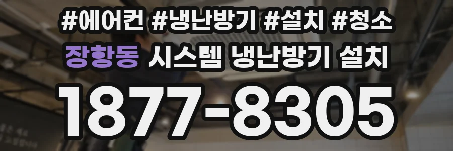 장항동 시스템 냉난방기 설치