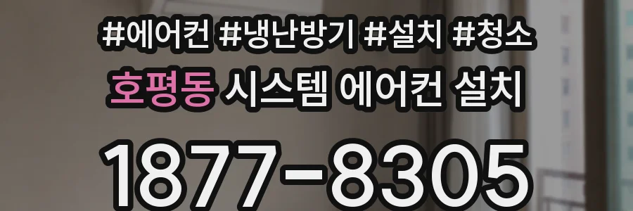 호평동 시스템 에어컨 설치