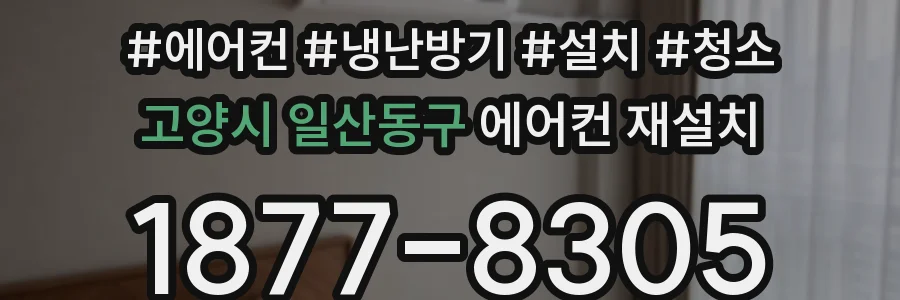 고양시 일산동구 에어컨 재설치