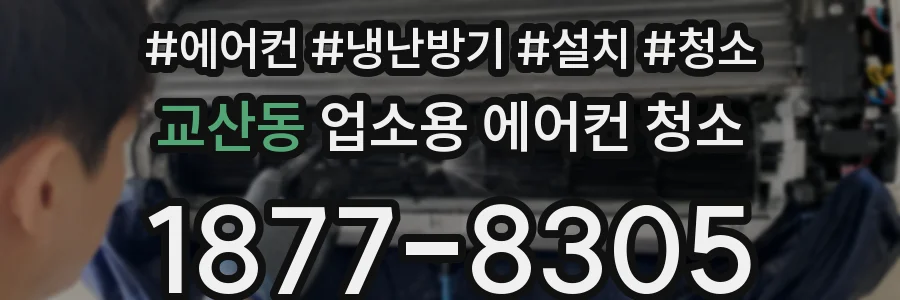 교산동 업소용 에어컨 청소