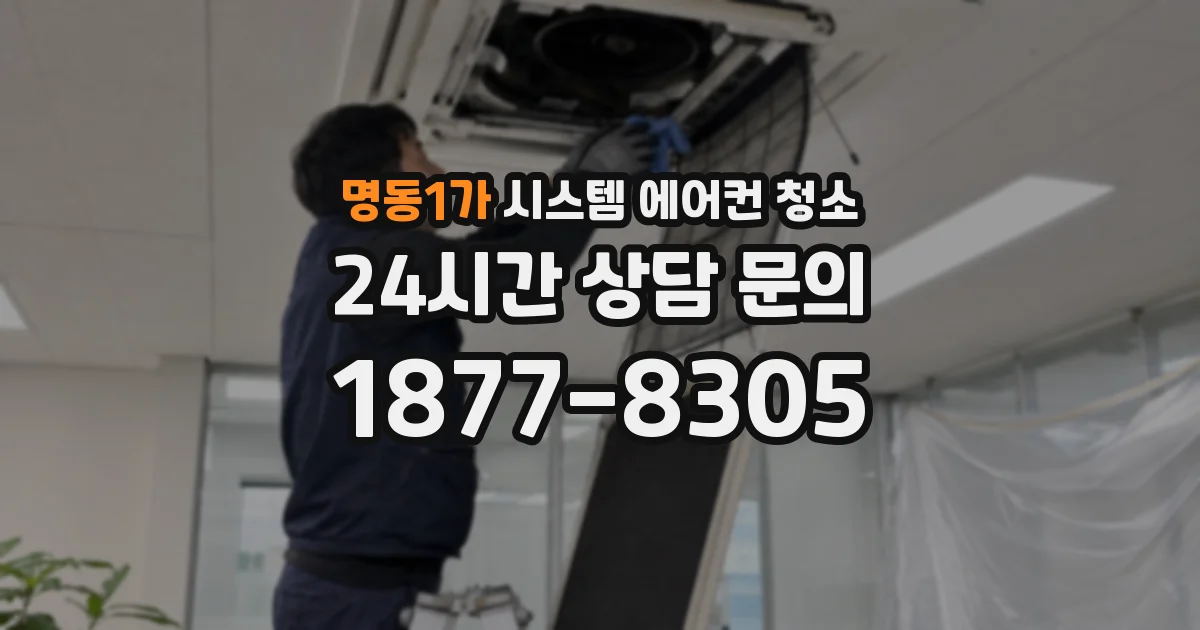 명동1가 시스템 에어컨 청소