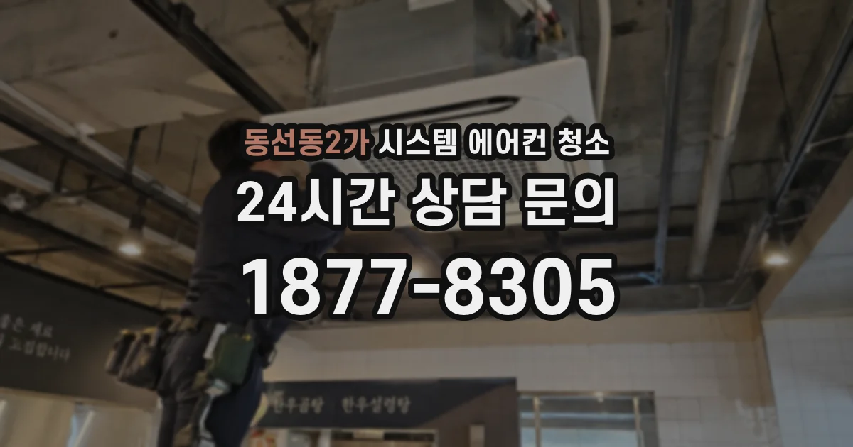 동선동2가 시스템 에어컨 청소
