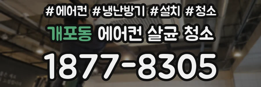 개포동 에어컨 살균 청소