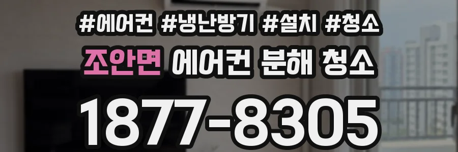 조안면 에어컨 분해 청소