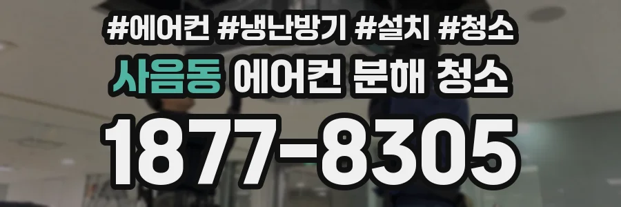사음동 에어컨 분해 청소