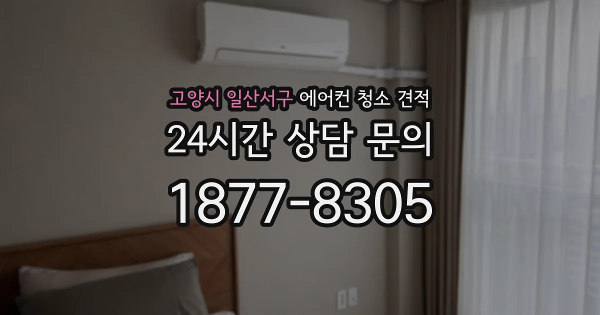 고양시 일산서구 에어컨 청소 견적