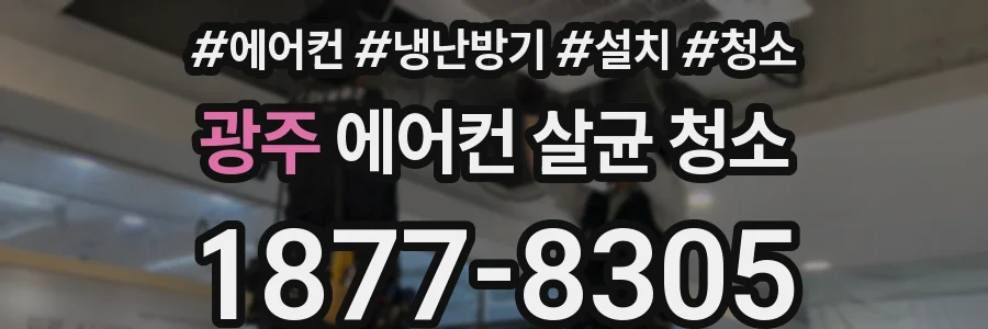 광주 에어컨 살균 청소