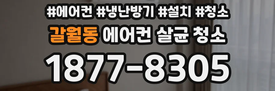 갈월동 에어컨 살균 청소