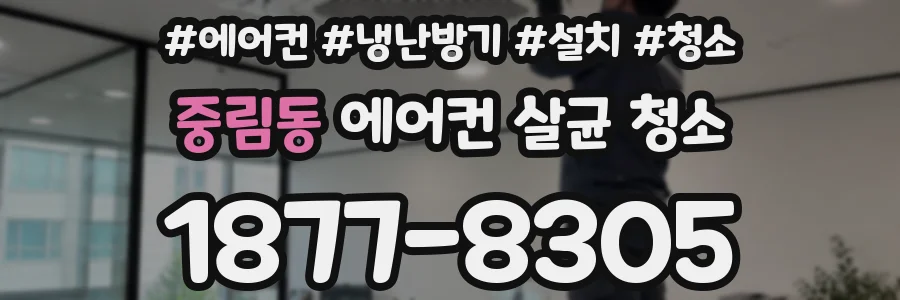 중림동 에어컨 살균 청소