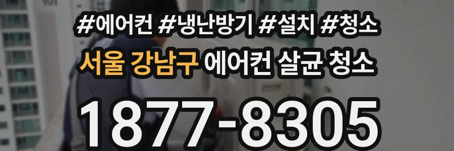 서울 강남구 에어컨 살균 청소