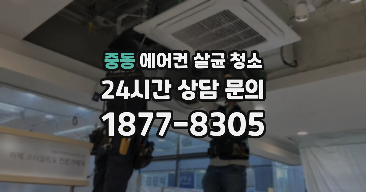 중동 에어컨 살균 청소