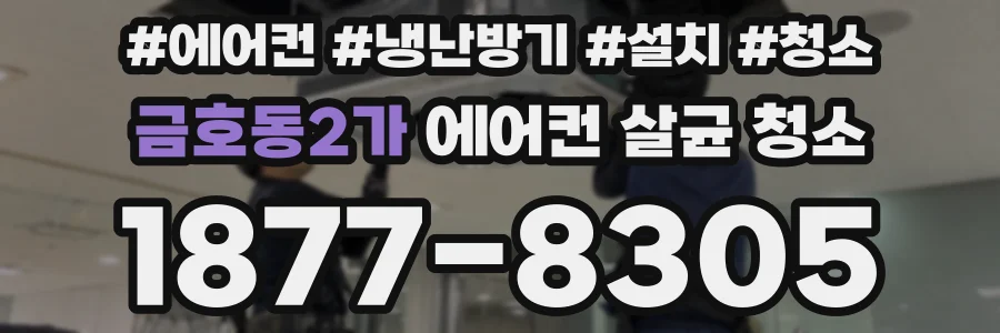 금호동2가 에어컨 살균 청소