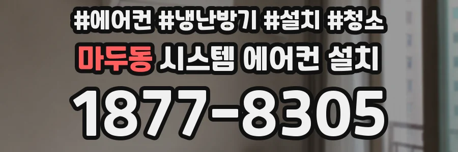 마두동 시스템 에어컨 설치