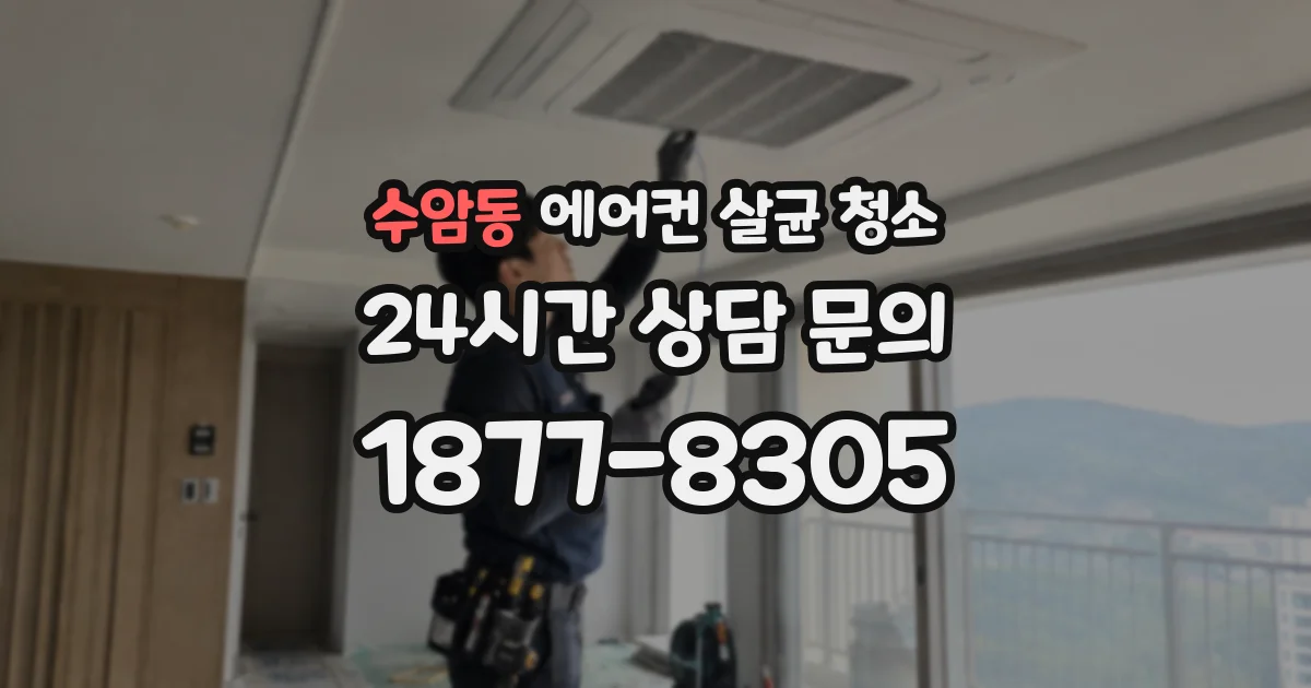 수암동 에어컨 살균 청소