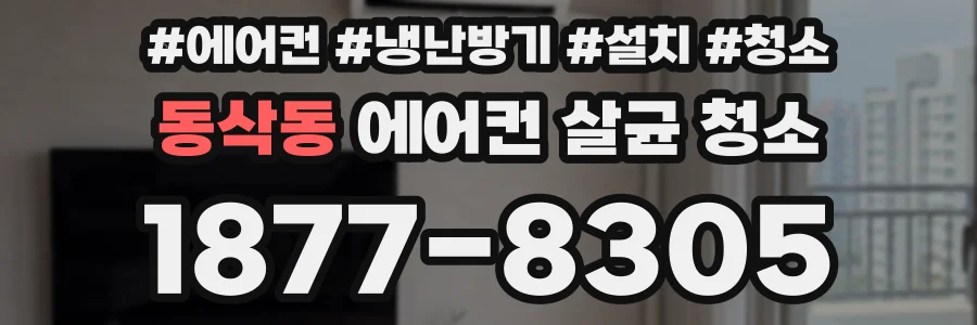 동삭동 에어컨 살균 청소