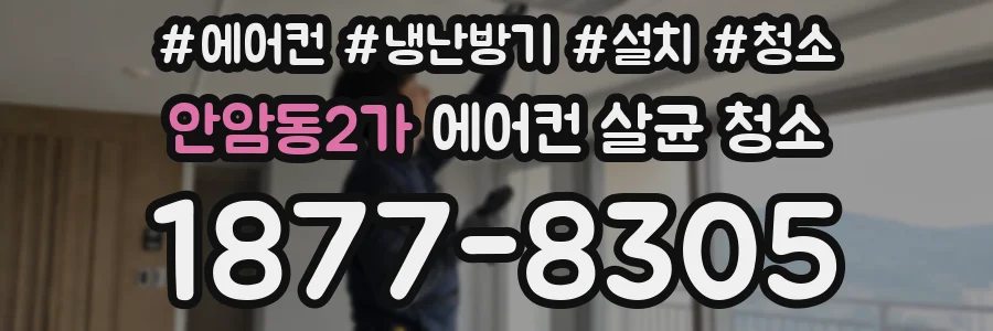 안암동2가 에어컨 살균 청소