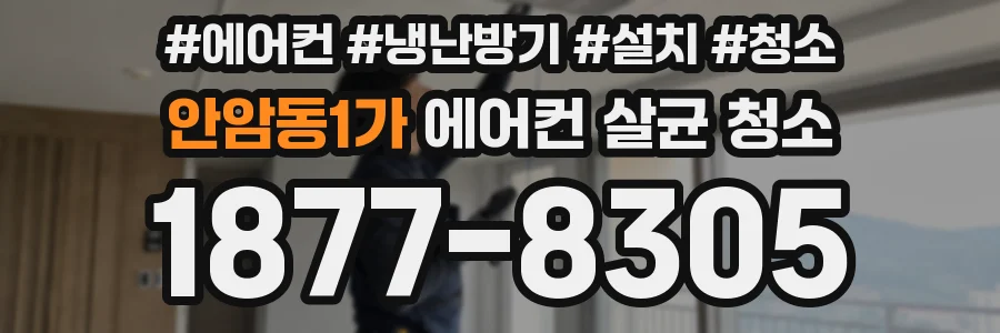 안암동1가 에어컨 살균 청소