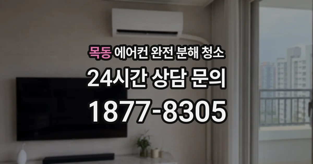 목동 에어컨 완전 분해 청소